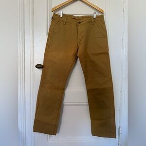 Levi's Men's Slim Fit, Lower Rise Brown Workwear Pants, 32x32